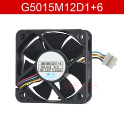Genuine 50mm fan For G5015M12D1+6 12V 0.2A 50*50*15mm 4pin PWM Car Audio Cooling Fan cable lengeth 9.5cm only
