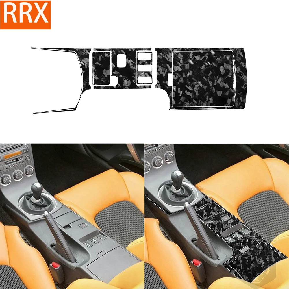 For Nissan 350Z Z33 2003 2004 2005 2006 2007 2008 2009 Gear Control Panel Forging Carbon Fiber Sticker Car Interior Accessories