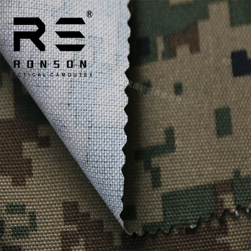 Gran oferta de tela táctica de camuflaje Digital polyerster 1000D para chaleco de bolsa en stock