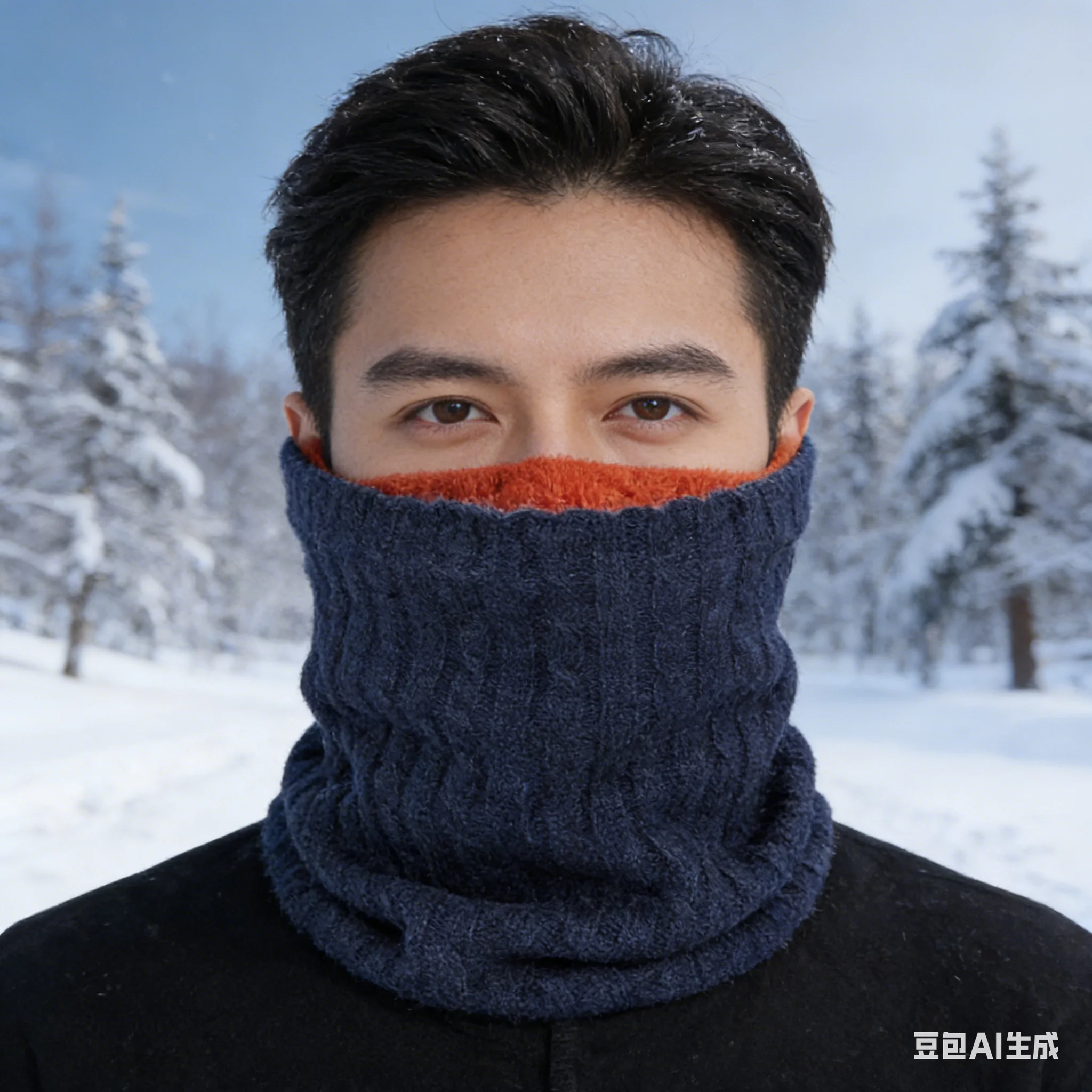 

Зимний шарф из флиса, ветрозащитный, для защиты шеи, полумаска для катания на лыжах, походов, велоспорта, активного отдыха, аксессуары для рукавов-шарфов