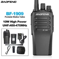 BF-1909 BAOFENG Portable Walkie Talkie BF-1909 Handheld Two Way Radios Real 10W Power UHF 400-470mhz 50KM 3800mAh Hunting Radio