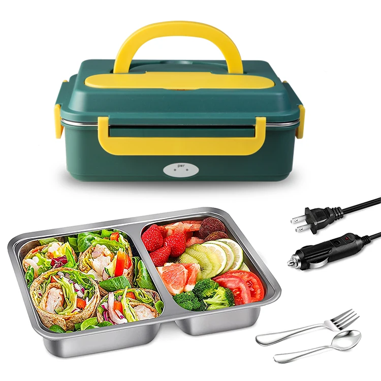 

Оптовая продажа портативный электрический ланч-бокс автомобильный изолированный ланч-бокс для домашнего офиса самонагревающийся ланч-бокс