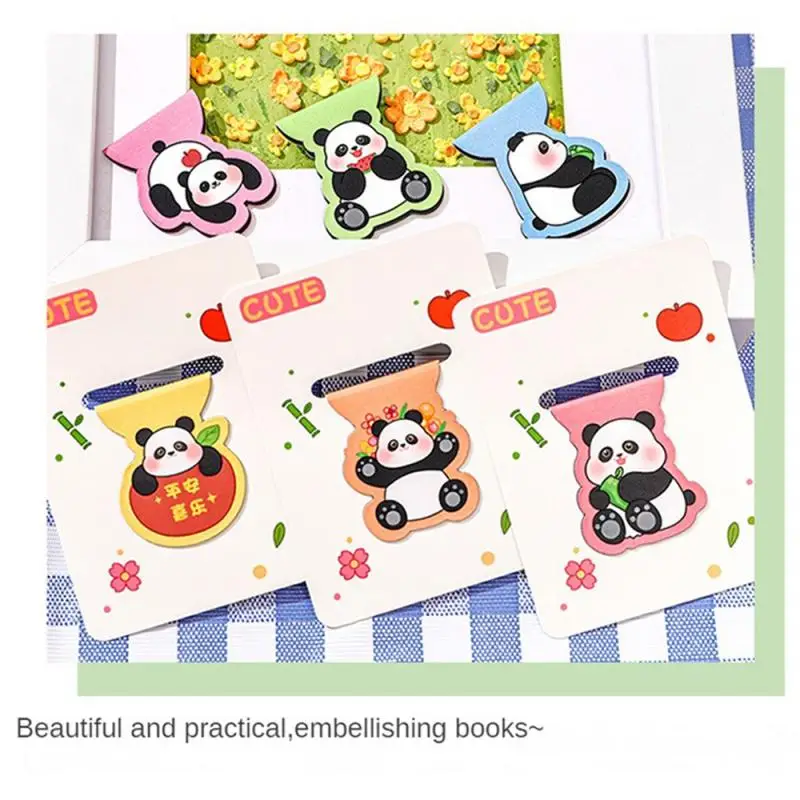 Page Markup Eye-catching Strong Adsorption Force Magnetic Double Sided Pattern Clear Printing Lovely Stationery Gift Bookmark