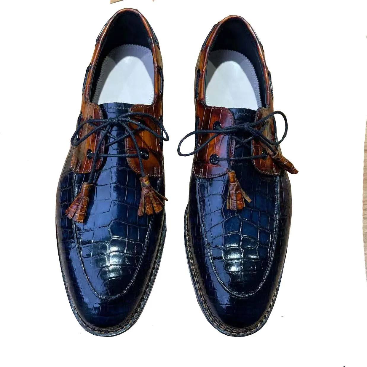 

Shechipingzhuanggui мужская официальная обувь обувь из крокодиловой кожи модная обувь для отдыха мужская