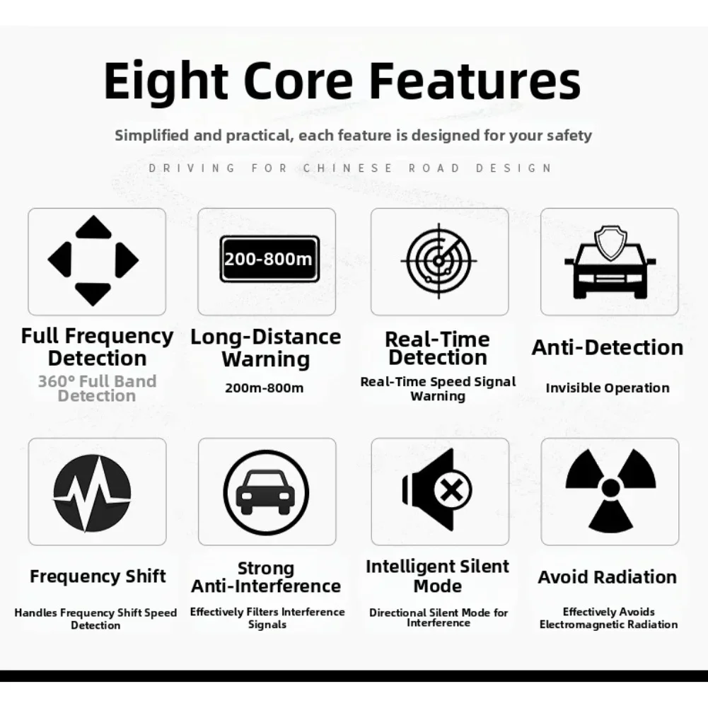 Picture 4: Factory Price V3 Warning Device for universal cars with Full frequency reception X.K.KA.CT etc. English/Russian version Optional