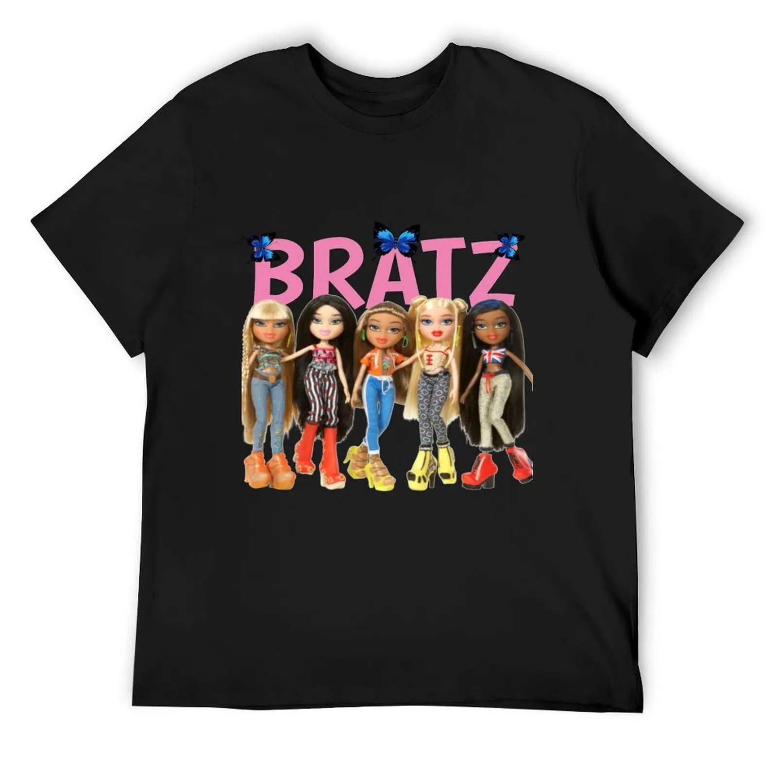 

Футболка Bratz, винтажный летний топ, футболки с рисунком, мужские футболки