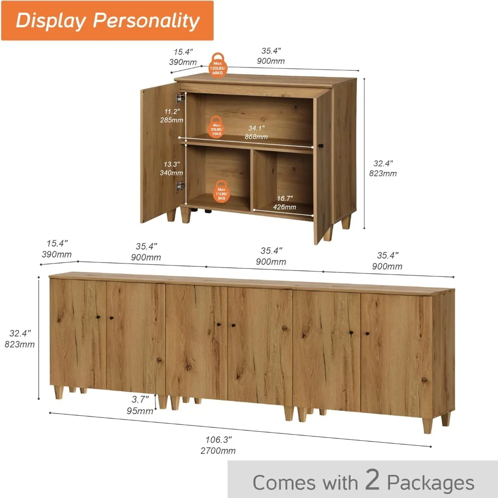 Sideboards Buffet Cabinet, 106