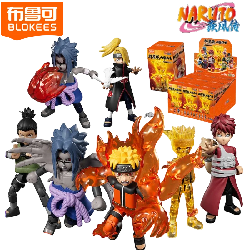 

BLOKEES NARUTO анимация третий строительный блок человек Star Edition сборный строительный блок Chaoliu игрушка украшение для рабочего стола подарки