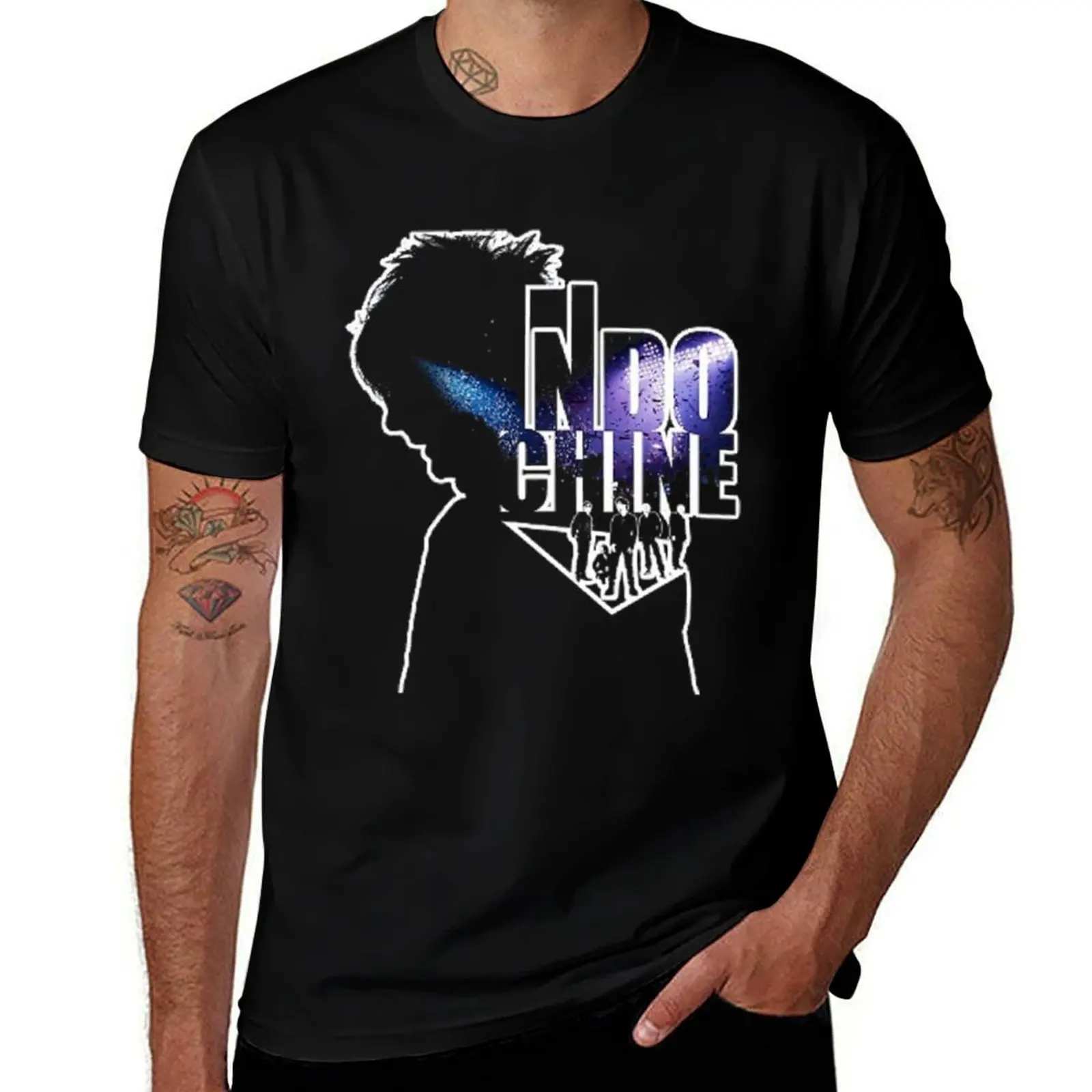 Best of Indochine band logo5 exselna Genres Rock, ?new wave T-Shirt Thanksgiving Day Tee Top T-Shirt