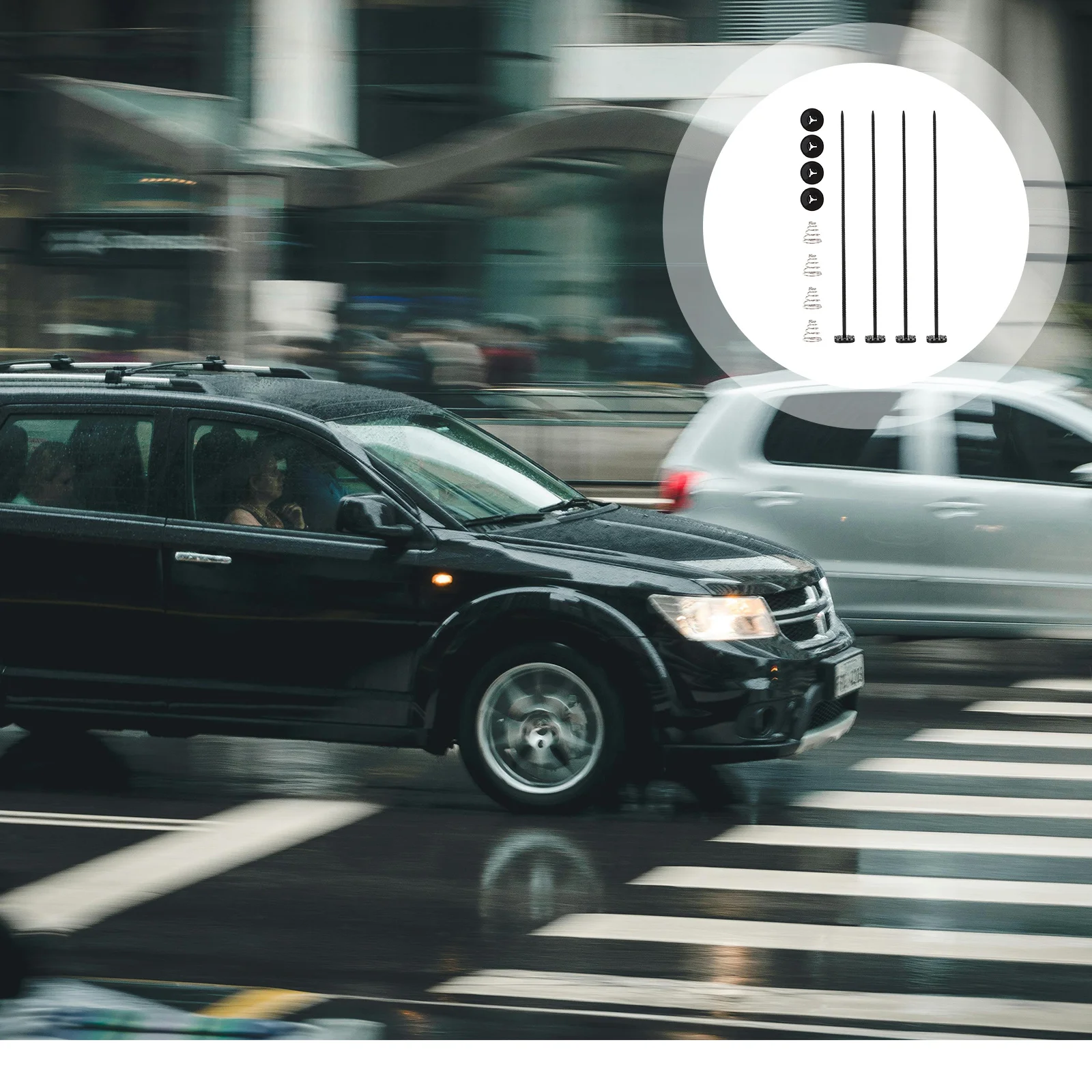 

1 set 1 Set Electric Radiator Mounting Kit Universal Car Fan Installation System Sturdy Cooling Fan Accessory Durable Plastic