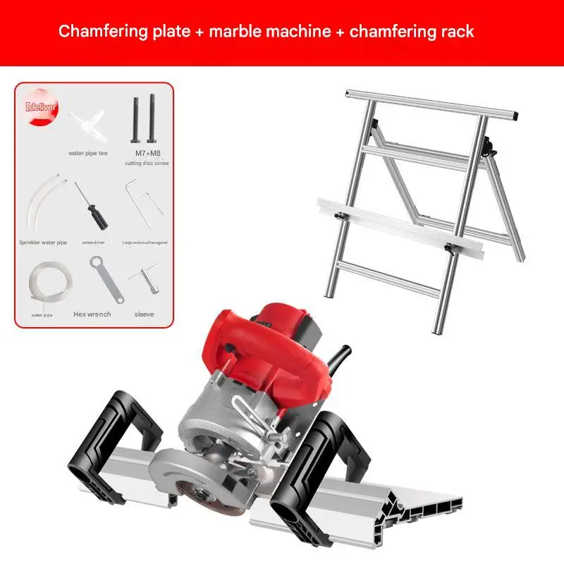 Portable Dual-Purpose 45 Degree Angle Tile Cutting Machine Industrial Dust-Free Chamfering Stone Saw Tools New Style Electric