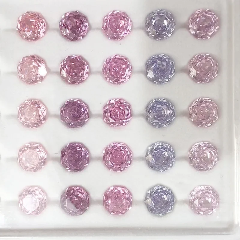 Pietre sciolte di anguria da 7 mm Pietre sciolte Regali di decorazione di marca di alta qualità Gioielleria raffinata 5 pezzi/set