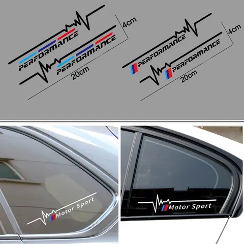 2Pcs Car Body Decals Stickers Vinyl For BMW E28 E30 F30 E36 E39 E46 E60 E61 F10 E90 G20 X1 X3 X5 X6 X7