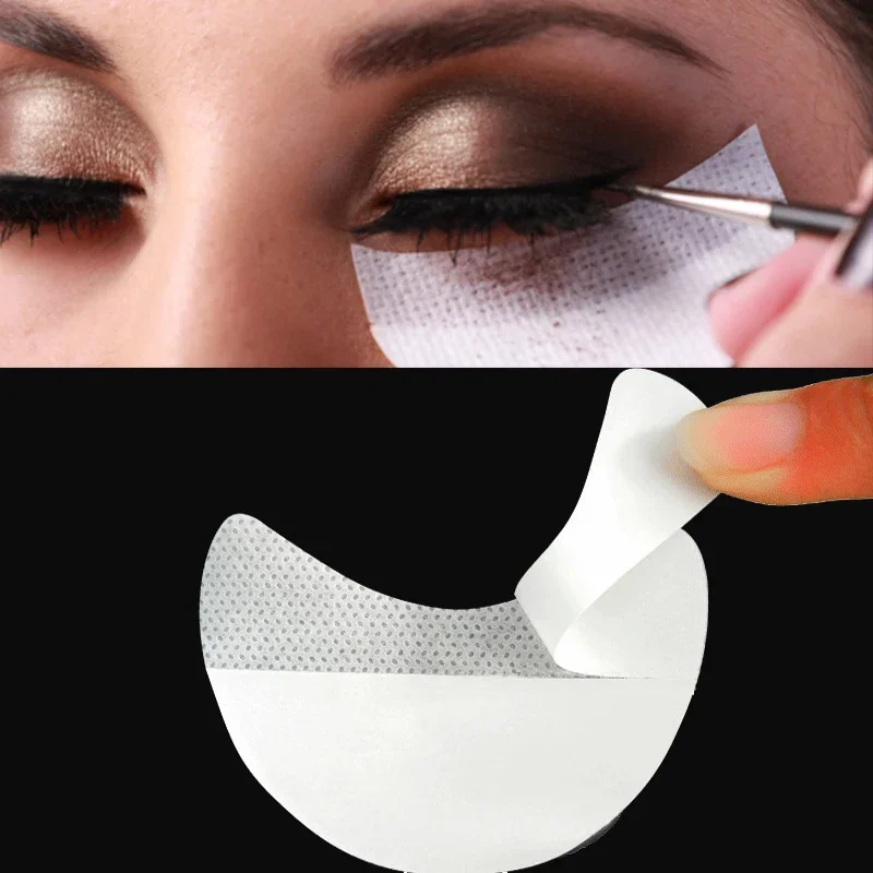 Eyeshadow Stencils Lint Free Under Eye Eyeshadow Gel Pad Sticker Eye Eyelash Extension Makeup Tools 100pcs/bag