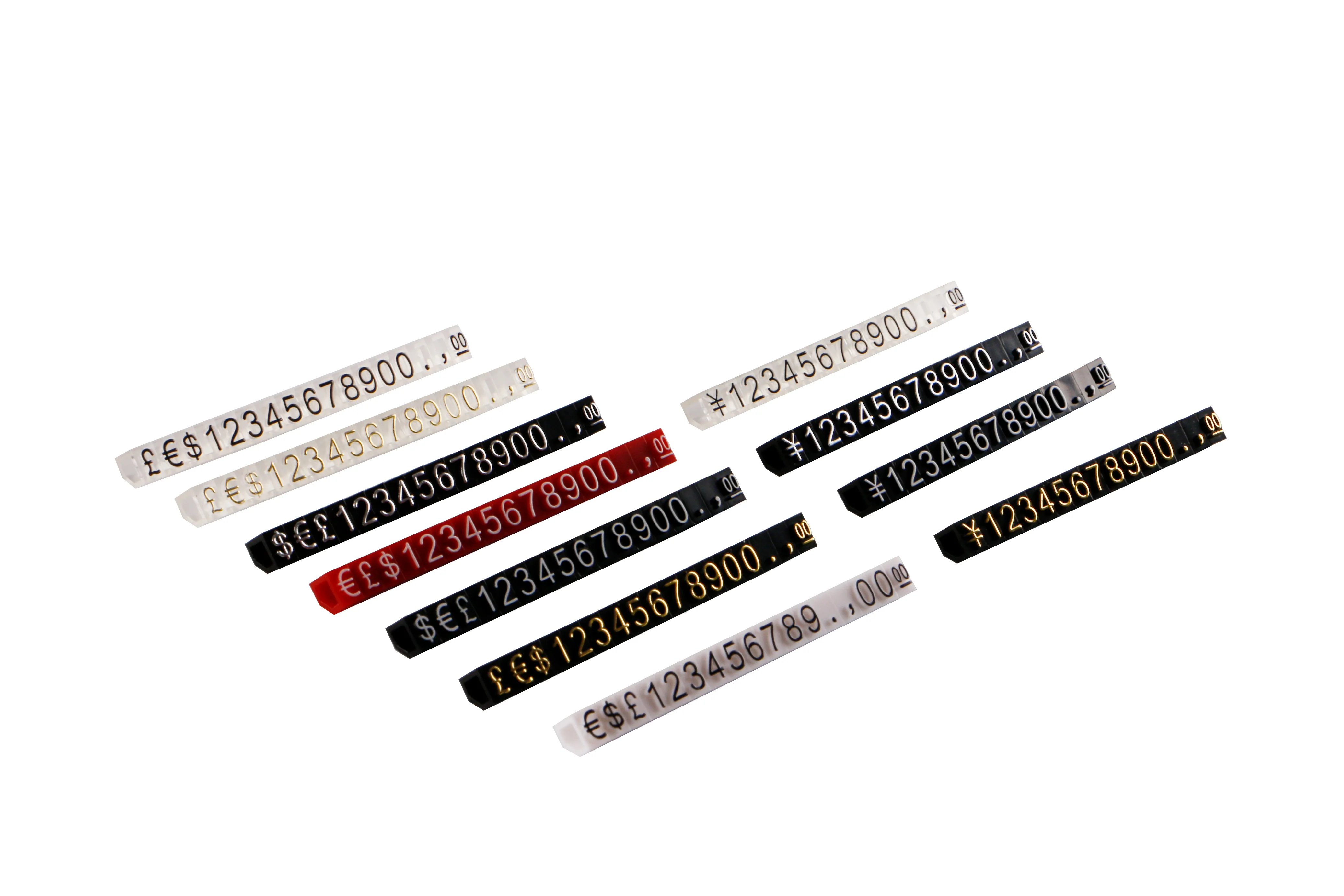 4 x 6 mm Preisschilder, Nummer, Nullpreis, kombiniertes Etikett, Buchstabenwürfel, Stick 24, Alphabet für Waren, Schmuck, Theke, Display-Schild – Detail 1