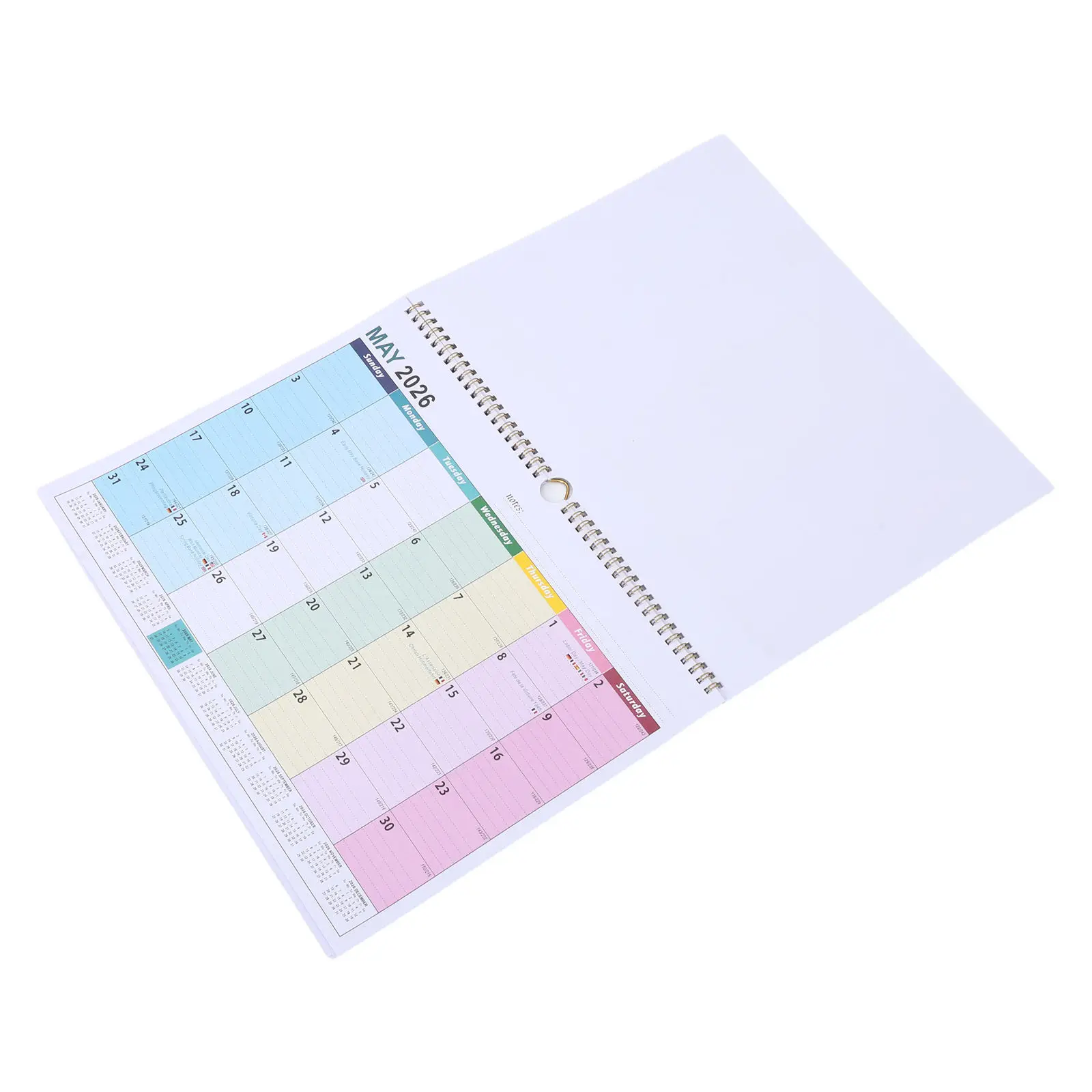 

Настенный еженедельный планировщик на 2026 год, большой ежедневный календарь для планирования, декоративный, для дома и офиса, для ежемесячного планирования