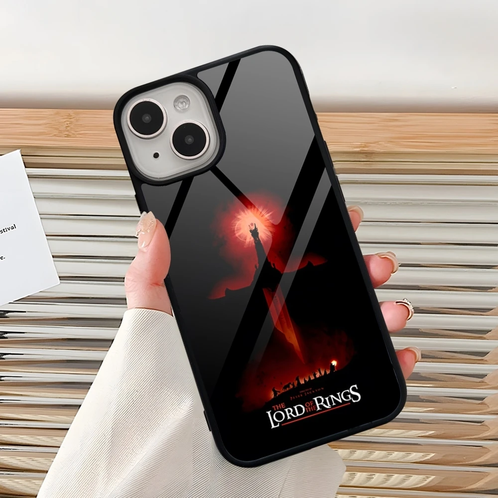 Etui na telefon L-Lord Of The R-Rings do Iphone 16 Pro 15 Pro Max 14 12 11 13 Mini 8 7 Plus X Xs XR PC+TPU Design Cover