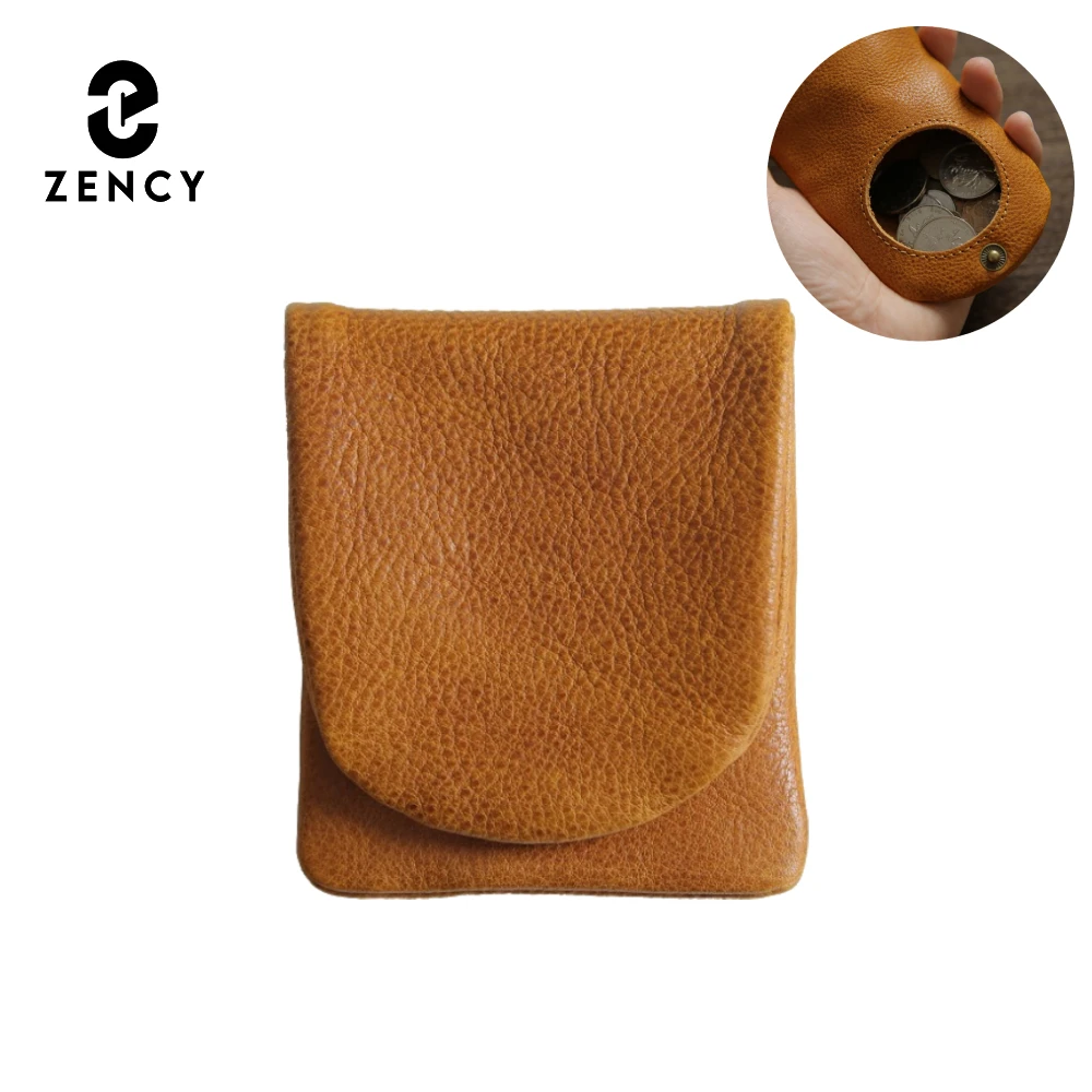 

Zency Novel Genuine Leather Long Wallet Vintage Cowhide Leather Bags Coin Bag Unisex 2025 Winter New Purses