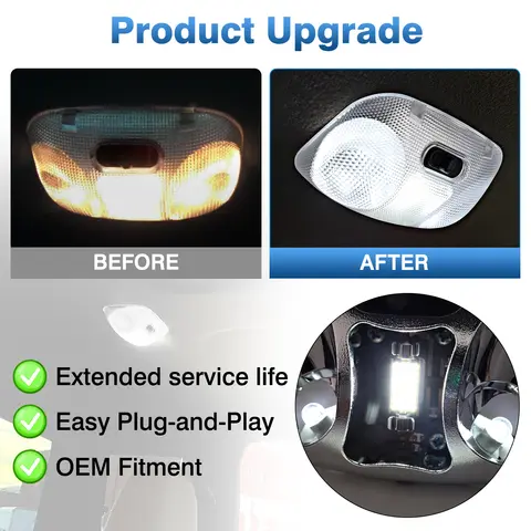 F37Z13776B For Ford Ranger 1993 1994 1995 1996 1997 1998 1999 2000 2001 2002 2003 2004 LED Cab Map Lamp Assembly Without Cover 8 best sales ranger 2001 - №1