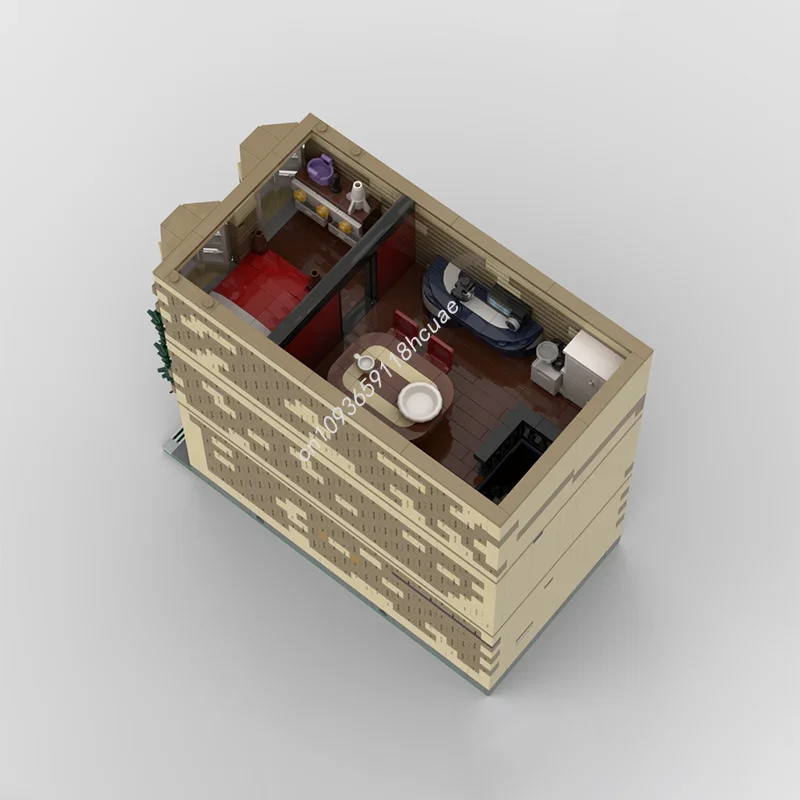 2371 pz MOC San Fransisco Casa Modulared Modello Building Blocks Costruzione Regali Di Natale Assemblare Giocattoli FAI DA TE Creativo Compleanno