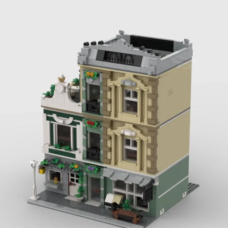 2476pcs MOC LP Shop & Live Streaming Studio Architectuur Bouwstenen Model Assemblage Speelgoed Kinderen Festival Geschenken