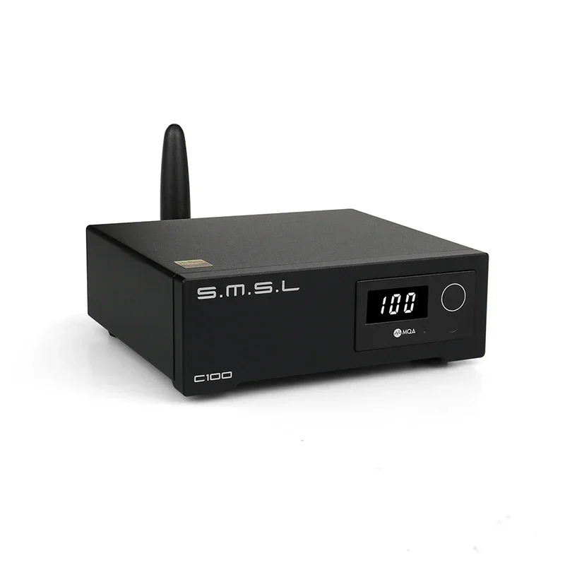 SMSL C100 USB MQA DAC AK4493S XMOS XU316 DSD512 32Bit 768KHZ CK-03 Clock Optical Coaxial Bluetooth Decoder with Remote Control