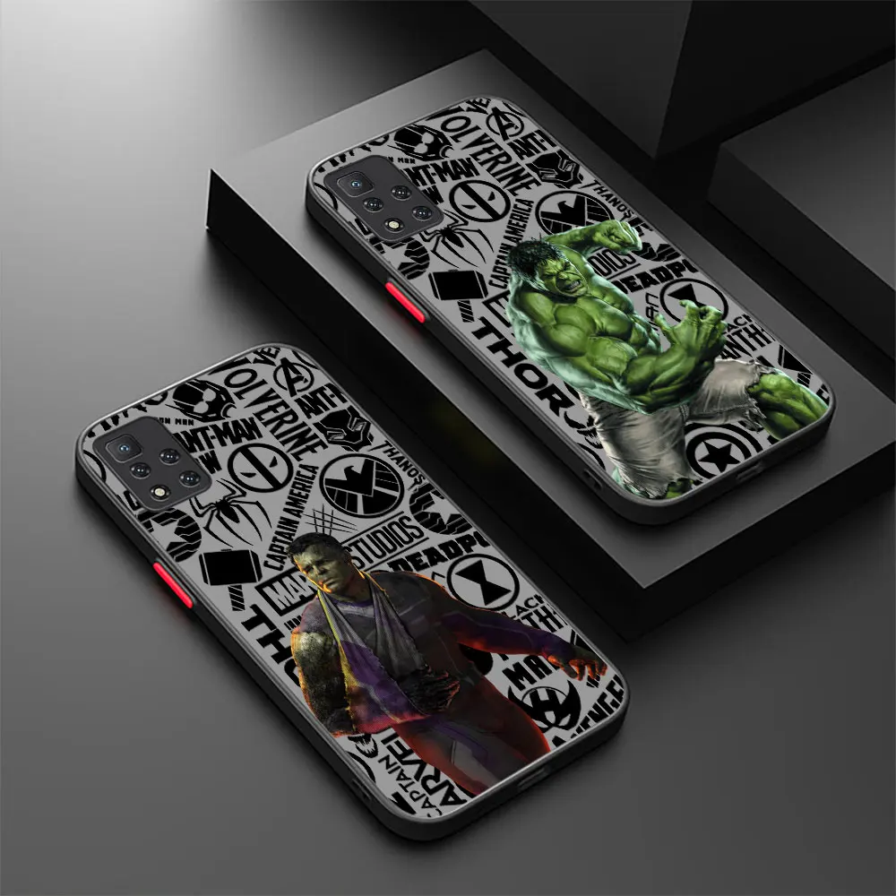 Marvel The Hulk Incredible Phone Case For Xiaomi Redmi Note 13 12 12S 11 11S 11T 10 10S 9 9S 9T 8 7 Pro Plus Max 5G Matte Cover