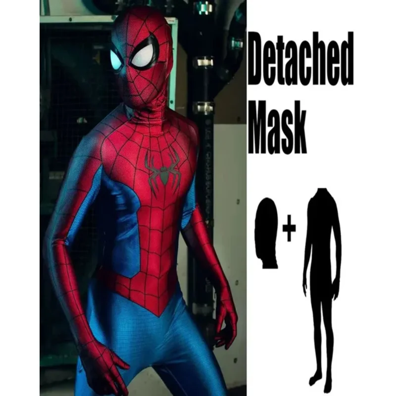 Halloween Men Spider No Way Home Swing Cosplay Costume Superhero Zentai Suit Adults Kids Boys Male Full Bodysuit Jumpsuit