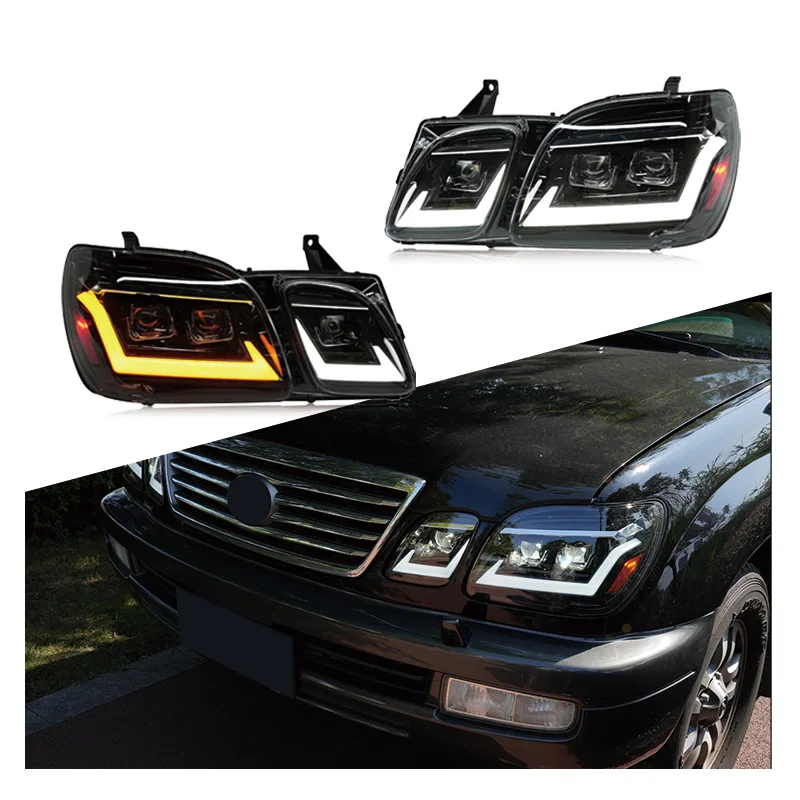 

LED Headlights Assembly For Lexus LX470 1998 - 2006 Daytime Running Head Light Driving Lamp