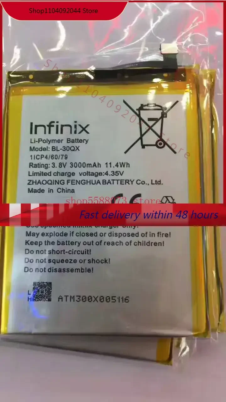 High Quality 3000mAh BL-30QX battery for Infinix Hot S X521 X 521 BL-30QX mobile phone