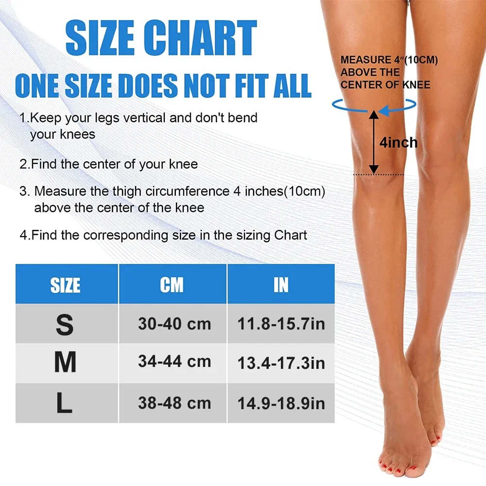 1Pcs Knee Brace for Women Men Knees Support Sleeve Knee Compression Sleeves with Strap for Joint Pain Relief,Arthritis,Sports