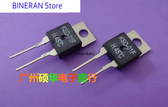 

20pcs Temperature control switch H45 ° C normally open temperature switch ksd-01f H45 ° C normally open temperature controller