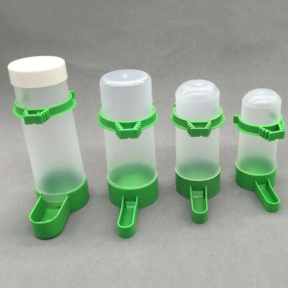 

5Pcs Bird Feeder Drinker High Quality Automatic Waterer for Small Birds Plastic Adapter Clip No Mess Design Compatible