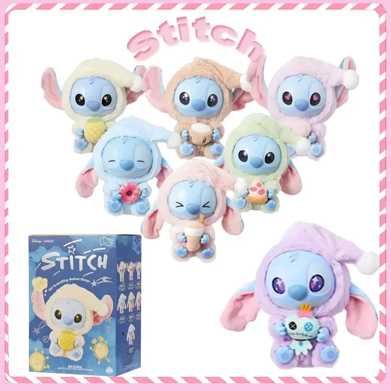 

Stitch Eat Something Before Sleep Series Plush Blind Box Vinyl Toys Cute Doll Mystery Box Bag Pendant Decor Toys