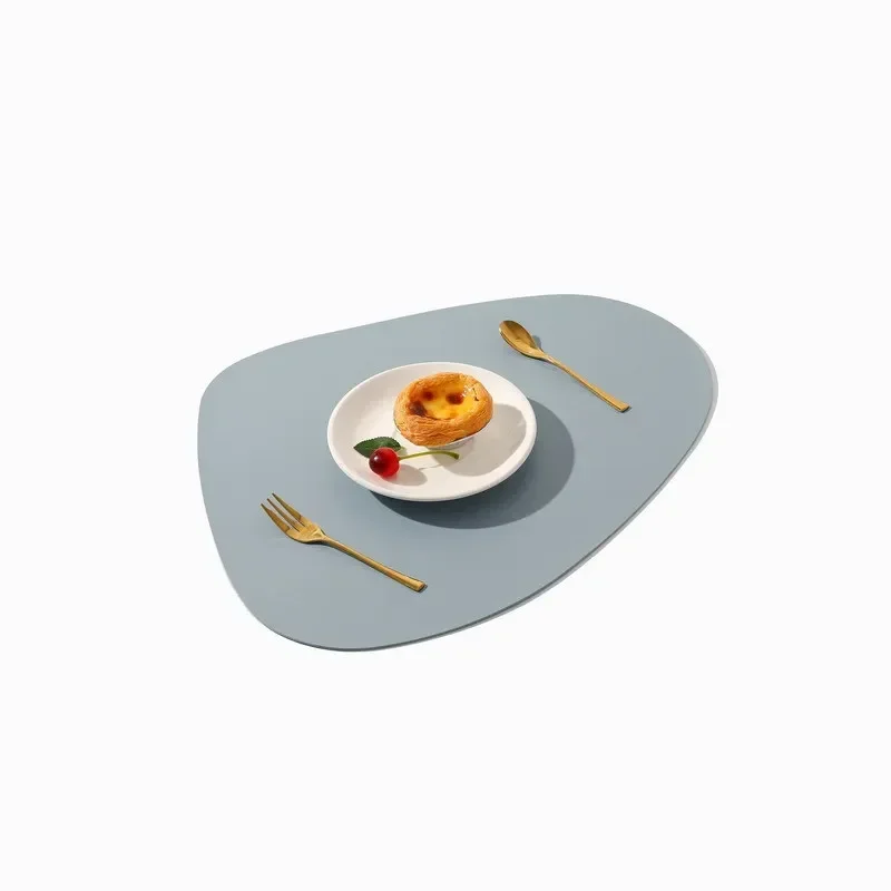 

Anti Slip Particle Artificial Leather Table Mat,Water Droplet Shaped Style Placemat,Anti Scalding Easy Clean Home Cup Bowl Pad