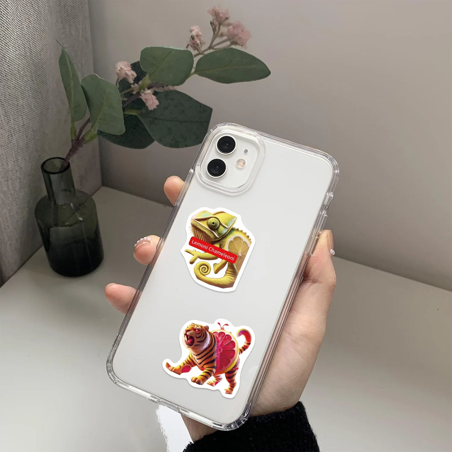 

10/60PCS Italian Brainrot Funny Tung Tung Sahur Sticker Graffiti Refrigerator Luggage Scooter Helmet Decoration Toy Sticker