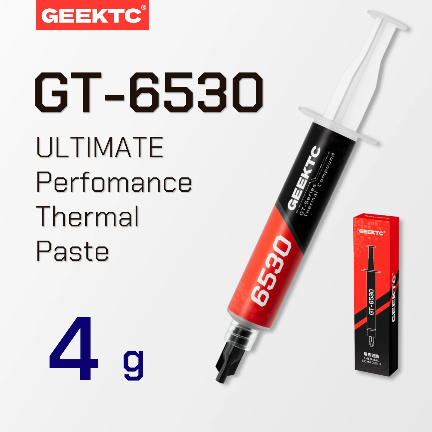 GEEKTC GT6530 (4g,10g) Ultieme prestatie thermische pasta voor CPU's, GPU's, consoles, grafische kaarten, laptops, processors, thermisch vet