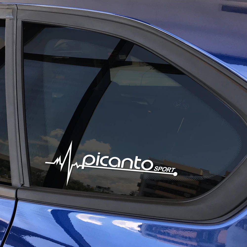 Pegatinas de ventana lateral de coche para Kia Rio Optima Picanto Ceed Forte Cadenza K9, decoración de estilo de iluminación automática, calcomanías, accesorios de sintonización