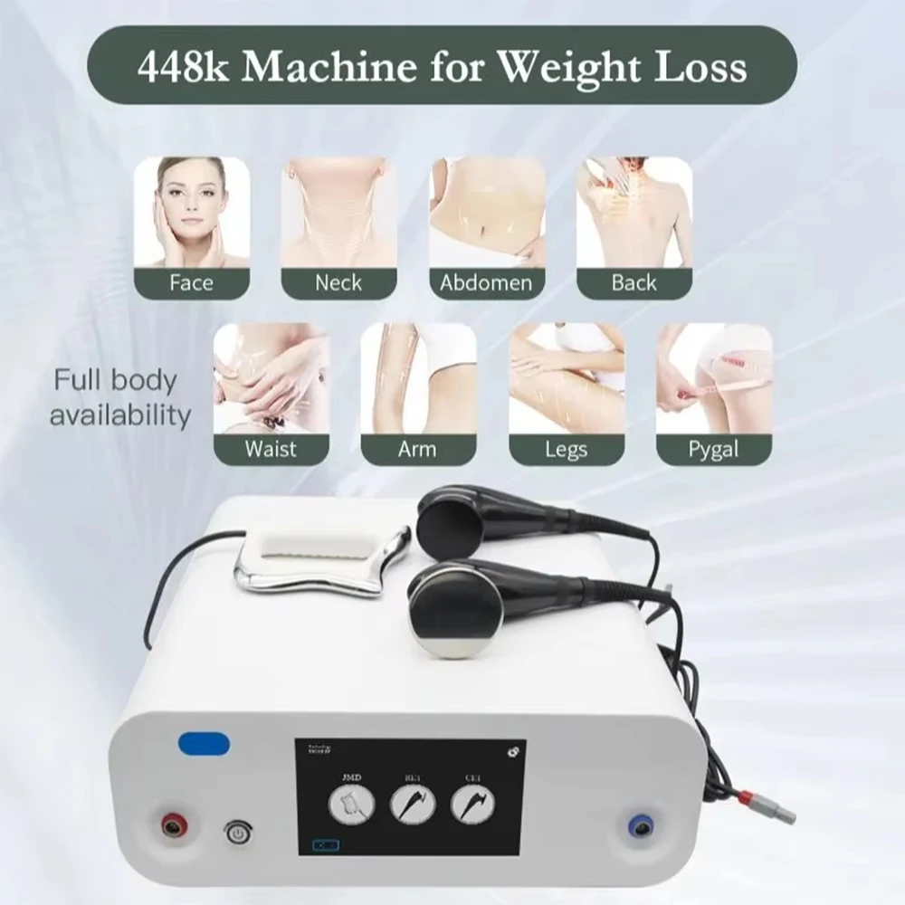 INDIBA Tecar Thermo Therapy 448KHZ RET CET High Radiofrequency Relieves Pain Slim Machine for Weight Loss Lifts Firming Skin