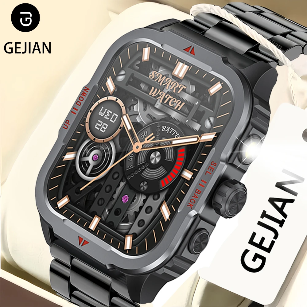 

GEJIAN 2025 Новые Bluetooth-вызовы Смарт-часы Мониторинг сердечного ритма Спортивная траектория Фонарик HD Смарт-часы с полным сенсорным экраном
