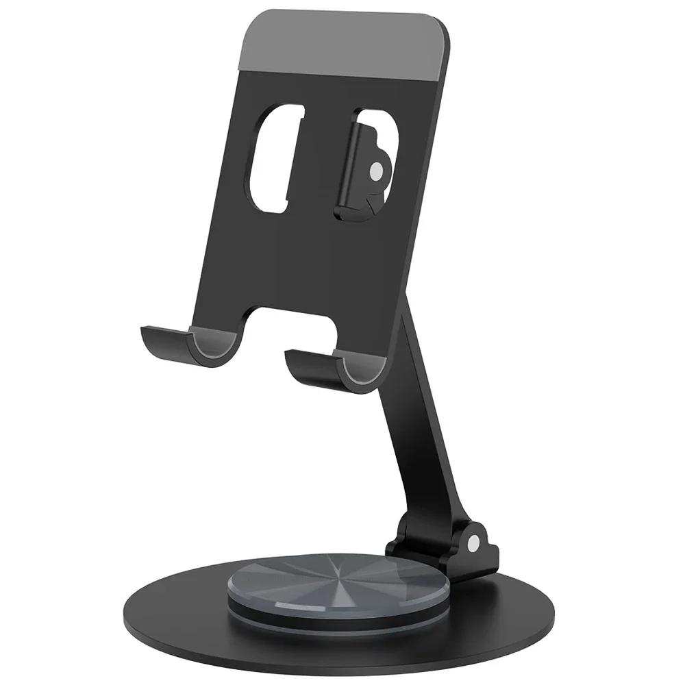 

360° Rotating Metal Phone & Tablet Stand - Universal Desktop Holder for iPhone & iPader
