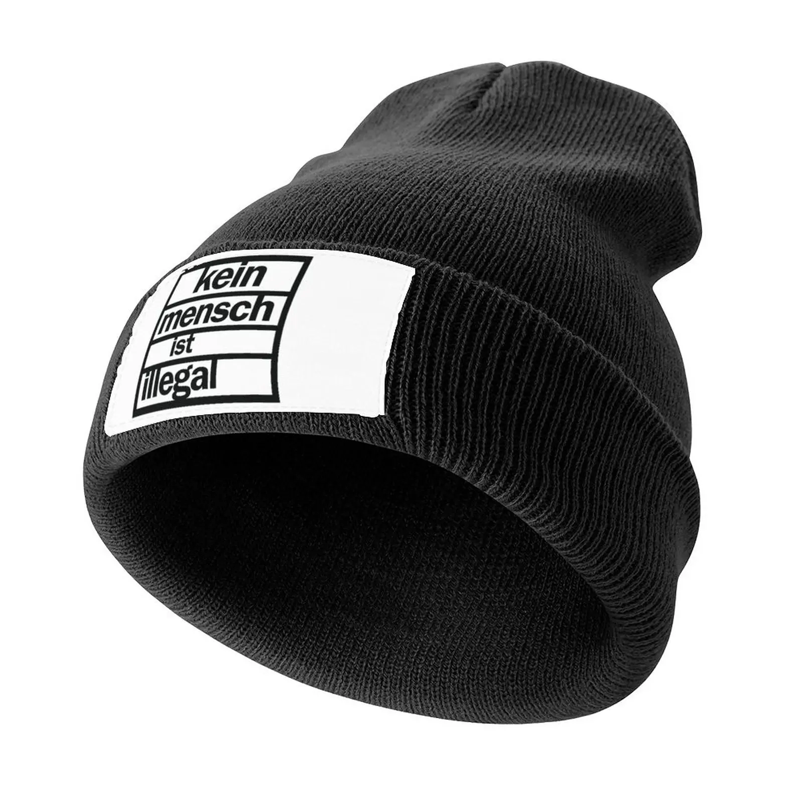 Nobody Is Illegal Statement Knitted Cap funny hat Cosplay For Girls Men's