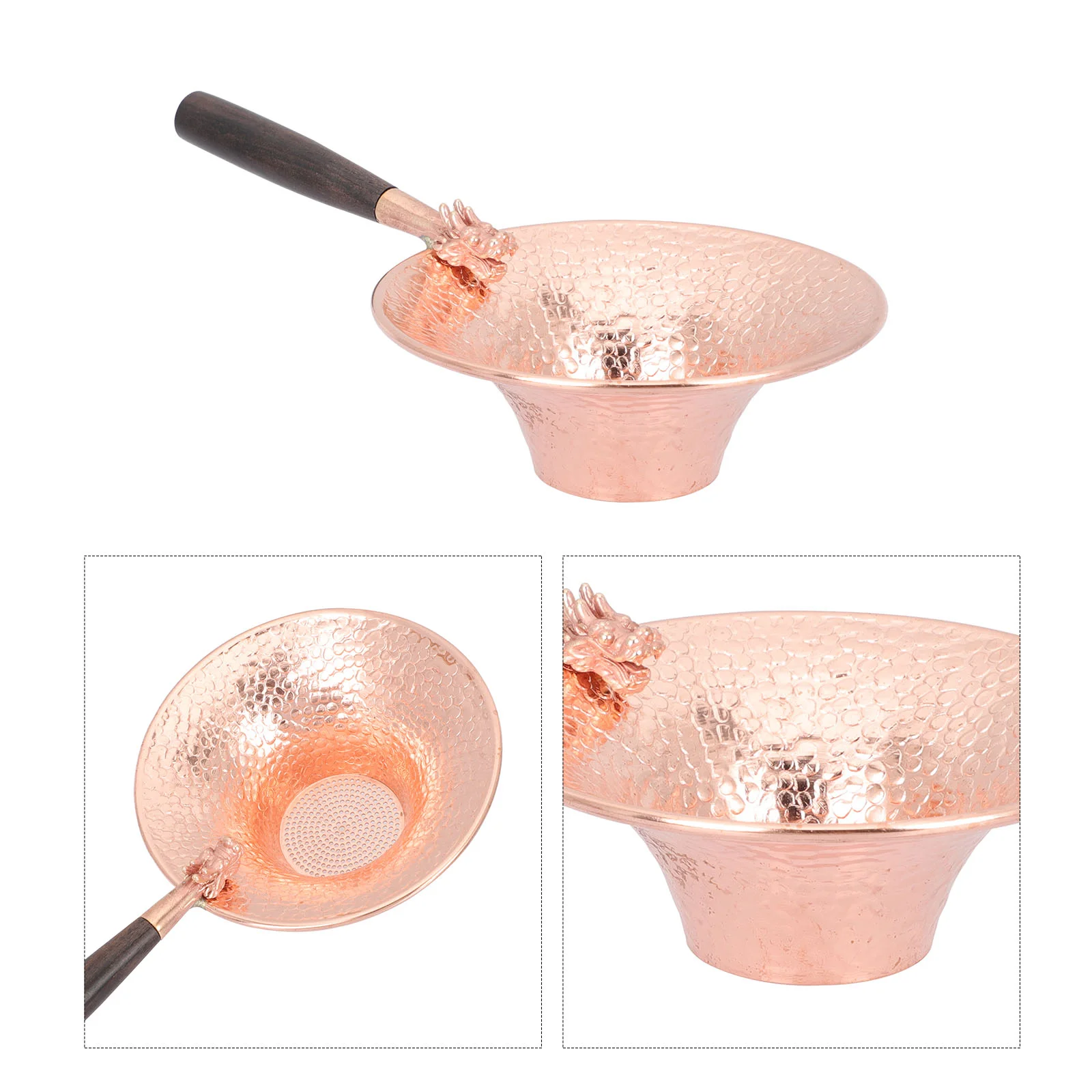 

Tea Sifter Copper Leaker Cups Fine Mesh Strainer Stainless Steel Decorative Infuser Office