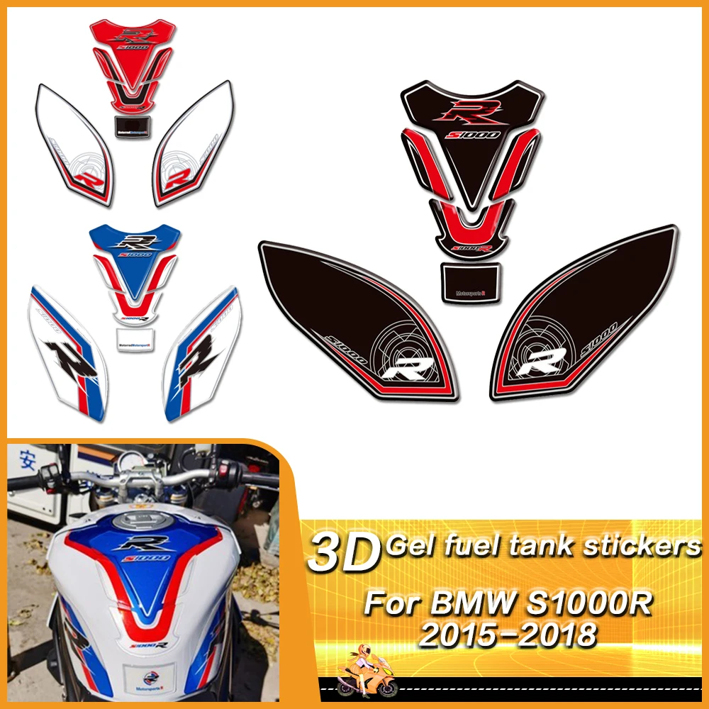 Motorcycle 3D Fuel Tank Sticker Protection Decoration for BMW S1000R 2014 2015 2016 2017 2018 S1000 R S 1000R Fuel Tank Sticker