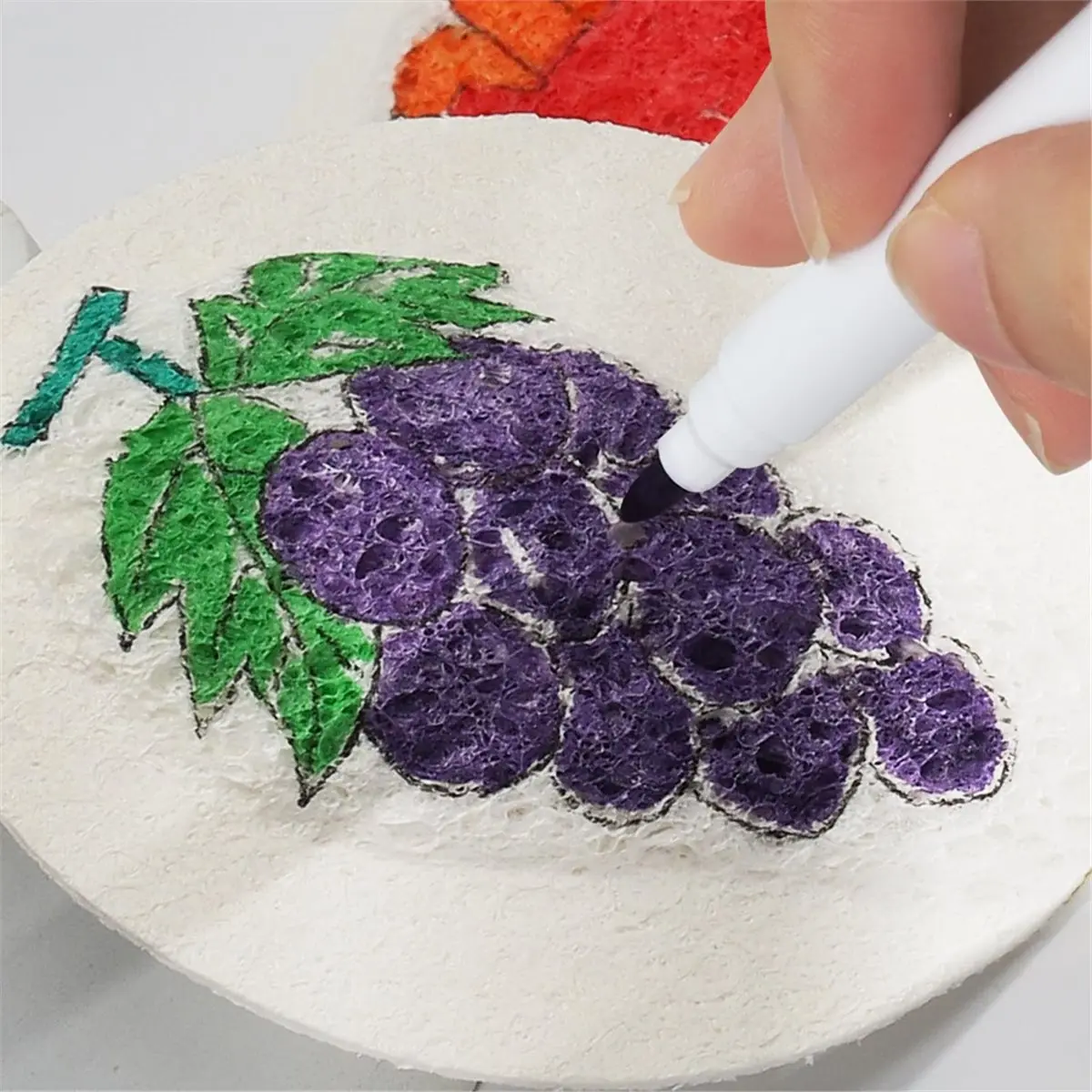 Eco-friendly 1 Set Foam Texture Painting 45PCS,3D Art Texture Painting Suit Foam Texture Sponge Magic Suit,for Kids Diy Painting