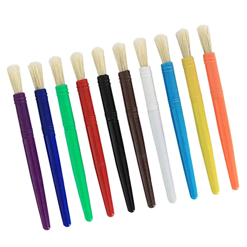 Kids Paint Brushes Set, óleo, acrílico, aquarela, pintura Supply, 10 Pcs, 20 Pcs