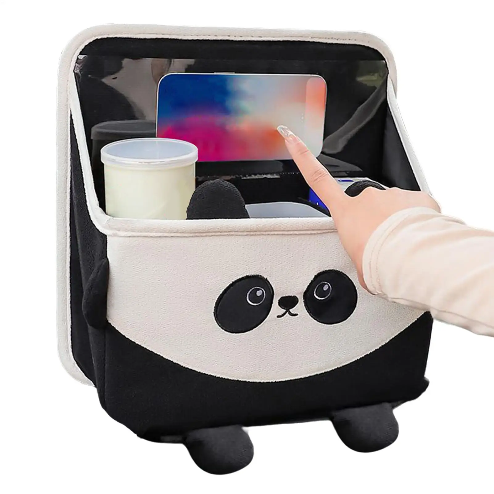 Car Seat Organizer Backseat Soft Storage Bag Box Behind The Seat Organizer For Family Friends Mobile Phones Files Toys Snacks