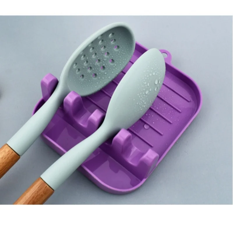 Kitchen Spoon Holders Pot Lid Rack Pot Lid Cooking Tool Tableware Storage Rack Spoon Chopsticks Holder Spatula Drain Rack Gadget