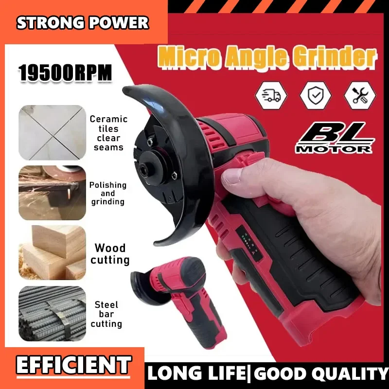 New For Milwaukee Micro Angle Grinder Brushless Electric Angle Grinder for Diamond Cutting Wireless Power Tool For 12V Battery