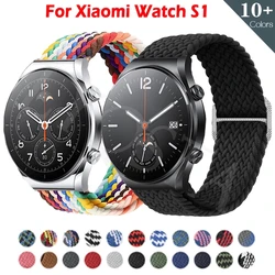 22mm Nylon Replaceable Strap For Xiaomi Watch S1 Global Version Band For MiWatch S1 Active Color 2/S2 42 46mm Bracelet Watchband